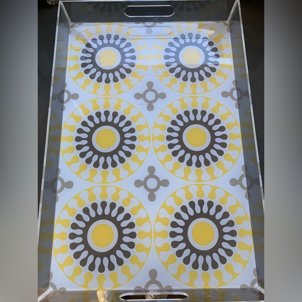 Happy chic Jonathan Adler serving tray.